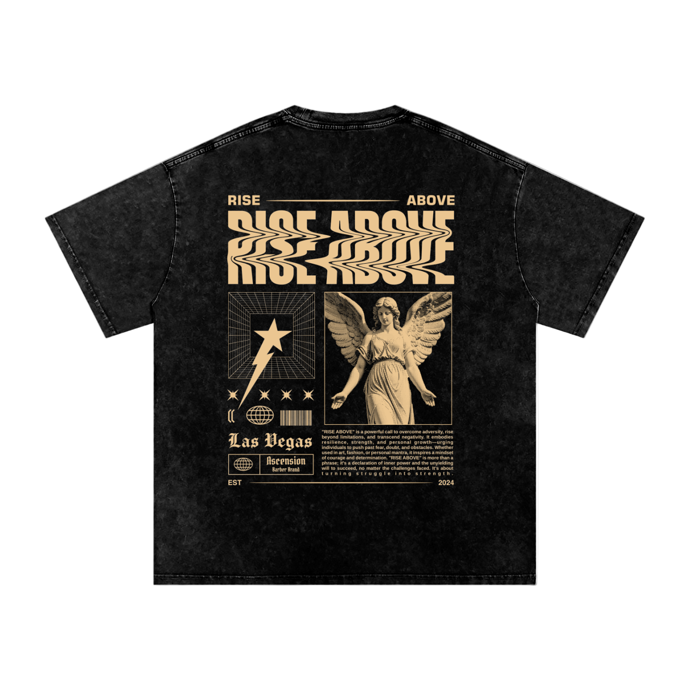 Rise Above Gold - Oversize Tee